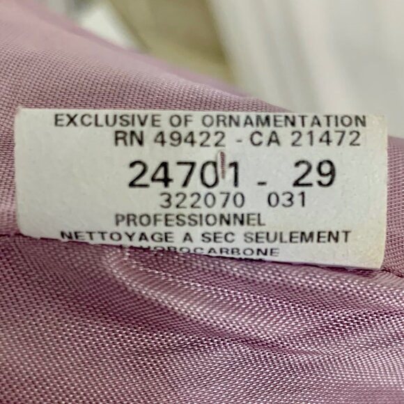 Jessica McClintock Bridal Strapless Lavender Mermaid Evening Dress Ruffles 10 - Picture 10 of 11